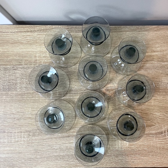 Vintage Bjorkshult Short Coupe / Sherbert Drinking Glasses- Set of 10 - Picture 7 of 8